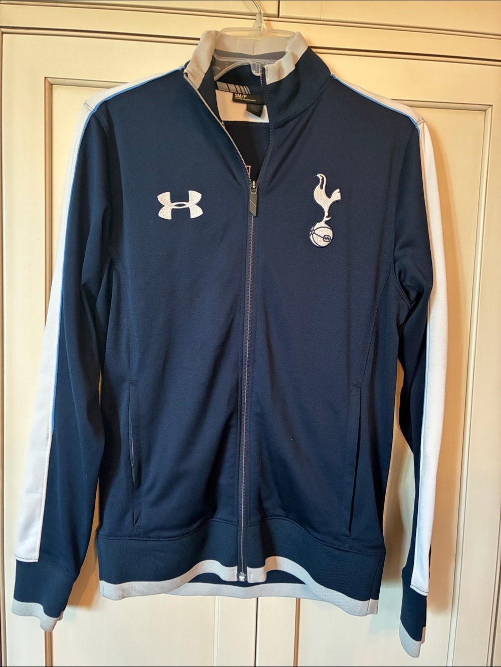 Under Armour Navy and White Tottenham Track Jacket